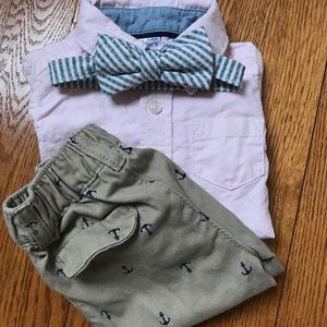 Carter's Matching Sets - Carter’s Shirt with Bowtie & Pants Set Carter's Matching Sets - Carter’s Shirt with Bowtie & Pants Set